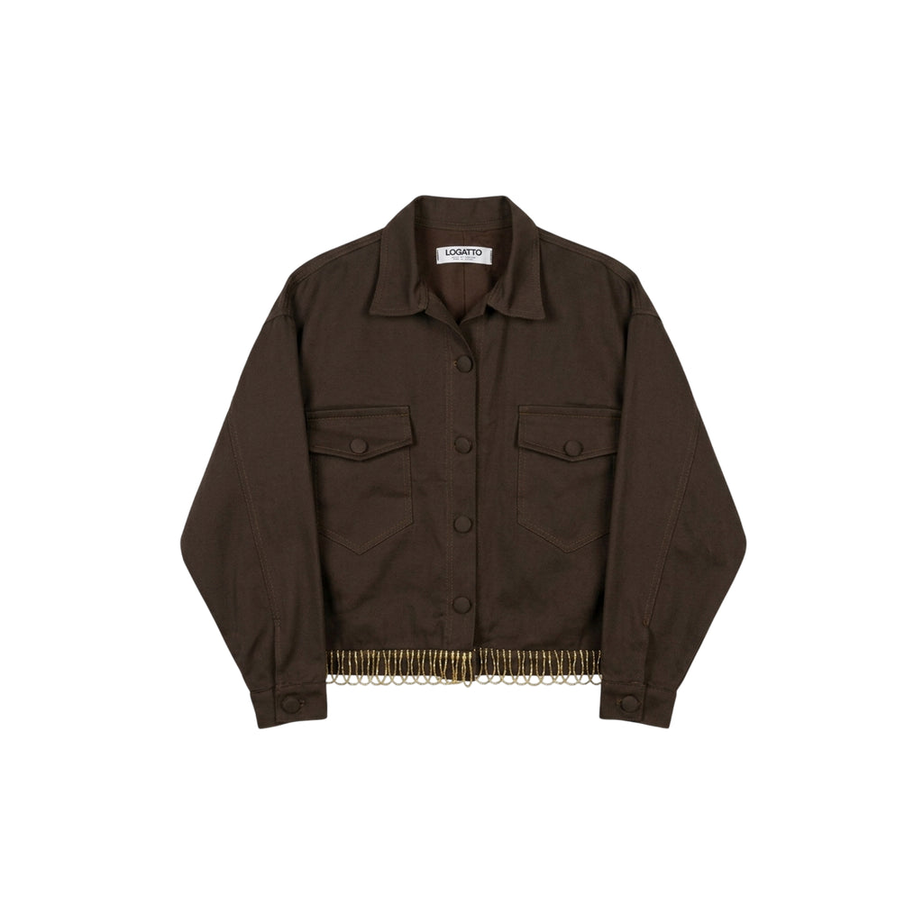CHAQUETA PALMERA DORADA