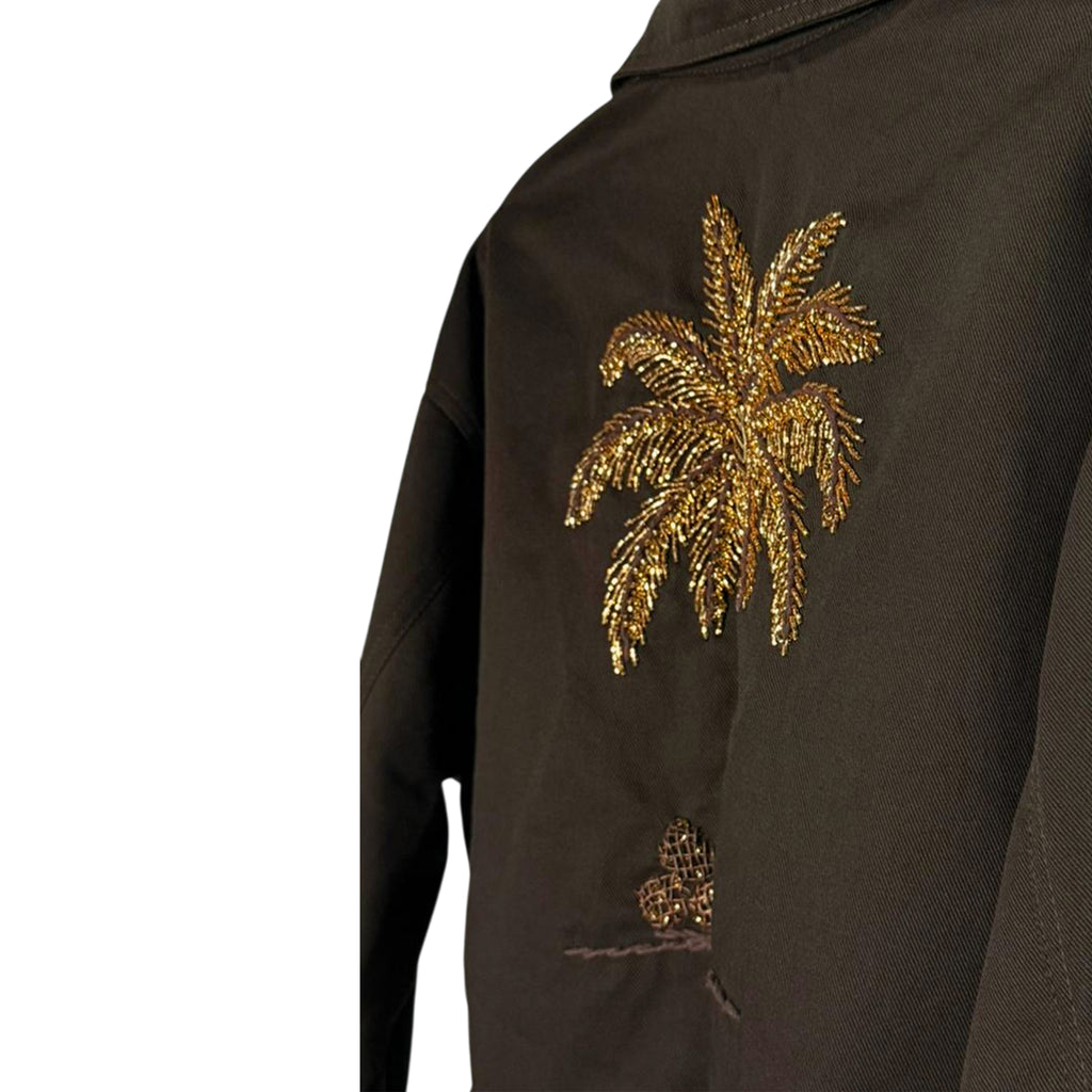 CHAQUETA PALMERA DORADA